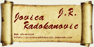 Jovica Radokanović vizit kartica